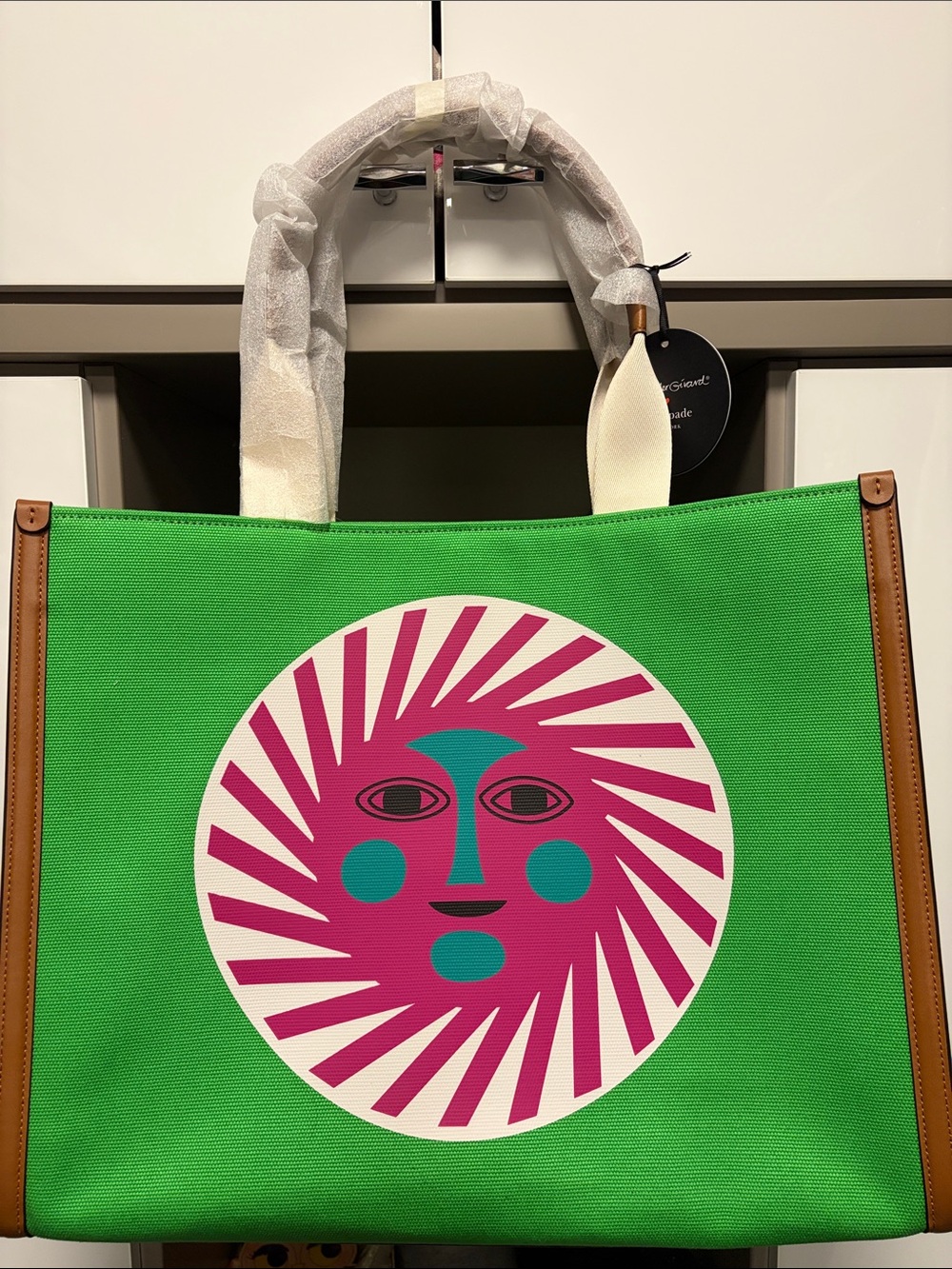 The Alexander Girard x Kate Spade New York Sun Large Canvas Tote